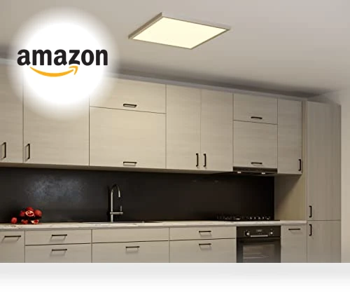 Smart Direct Wire LED Flat Panel Ceiling Light Fixture — Overhead Lighting, Good Earth Lighting
