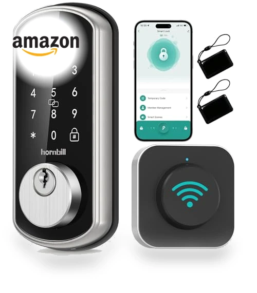 Smart WiFi Front Door Lock — Deadbolts, hornbill