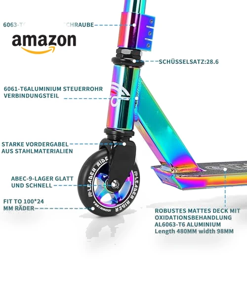 Stunt Scooter for Kids and Beginners — Scooters & Gear, LEADER RIDER
