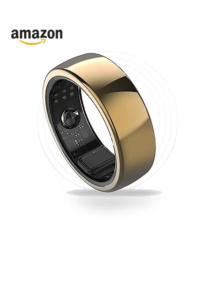 Titanium Unisex Smart Ring with Sleep, Heart Rate, Activity & Fitness Tracking — Smartwatches, aabo