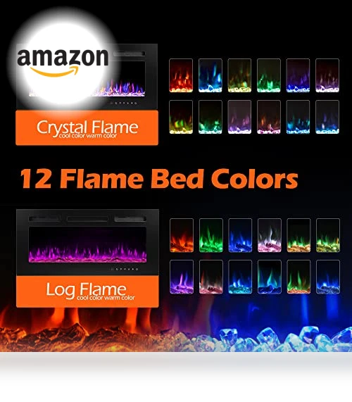 Ultra-Thin Wall Fireplace Heater — Electric Heating Solutions, BETELNUT