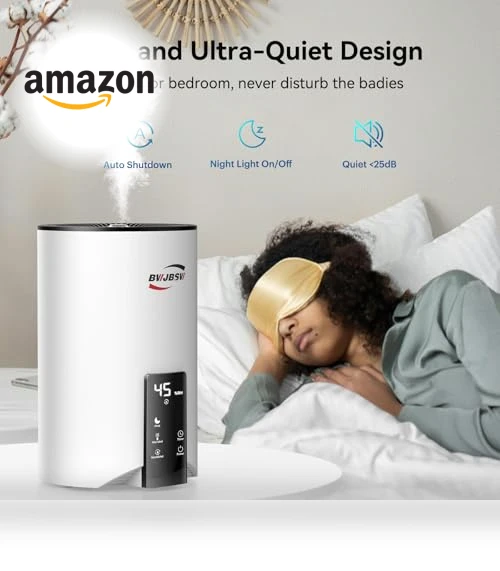 Ultrasonic Cool Mist Humidifier & Essential Oil Diffuser — Air Moisturizers, BWJBSW