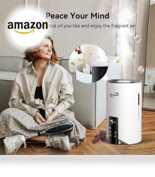Ultrasonic Cool Mist Humidifier & Essential Oil Diffuser — Air Moisturizers, BWJBSW