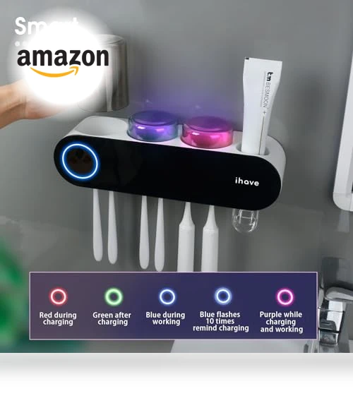 UV Toothbrush Sanitizer and Holder — Toothbrush Holders, iHave