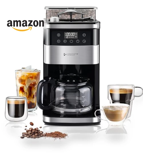10-Cup Coffee Maker with Burr Grinder — Coffee Makers, Homtone