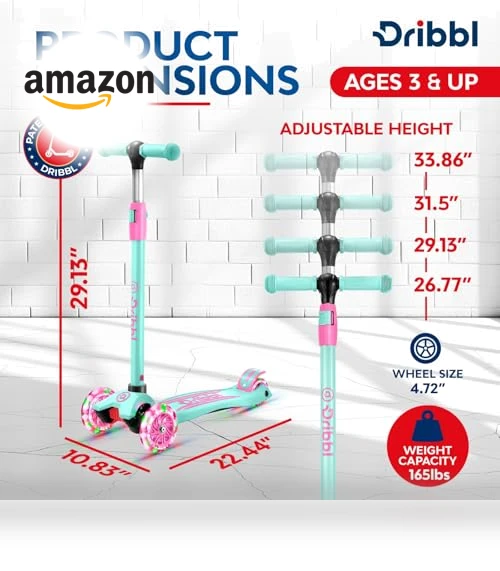 3-Wheel Kids Scooter — Kids' Bikes, Dribbl