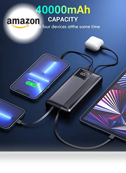40000mAh Power Bank with PD 30W and QC4.0 Fast Charging — Mobile Power Solutions, Dongguan Xionel Electronic Technology Co., Ltd