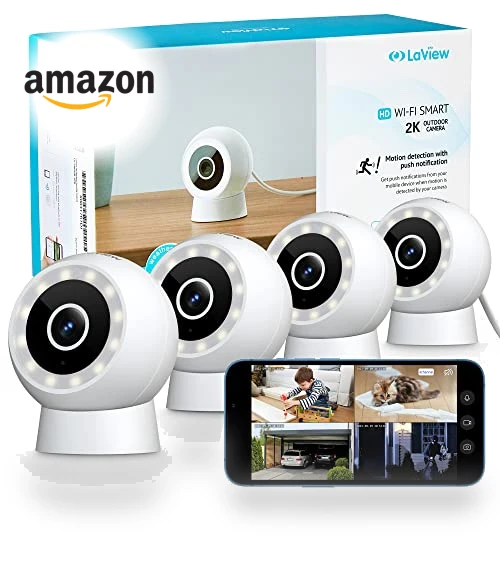 4MP 2K Security Cameras Outdoor Indoor Wired — Outdoor Security Cameras, LaView