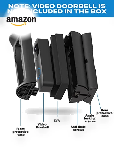 Adjustable 360° Degree Anti-Theft Video Doorbell Mount — Dashboard Installation Kits, ZHANDEYUA