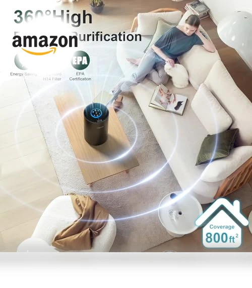 Air Purifier with H14 True HEPA Filter — HEPA Air Purifiers, VNIUP