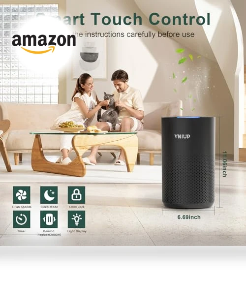 Air Purifier with H14 True HEPA Filter — HEPA Air Purifiers, VNIUP