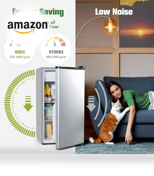 Compact Refrigerator with Freezer — Mini Fridges, Tehanld