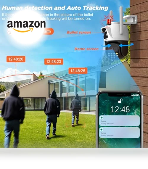Dual Lens Security Camera — Rearview Cameras for Cars, ENSTER