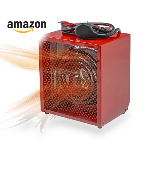 Electric Fan-Forced Industrial Garage and Workshop Utility Space Heater — Portable Electric Heaters, Comfort Zone
