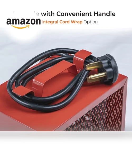 Electric Fan-Forced Industrial Garage and Workshop Utility Space Heater — Portable Electric Heaters, Comfort Zone