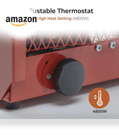 Electric Fan-Forced Industrial Garage and Workshop Utility Space Heater — Portable Electric Heaters, Comfort Zone