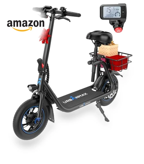Electric Scooter with Seat — Electric Self-Balancing Scooters, URBANMAX