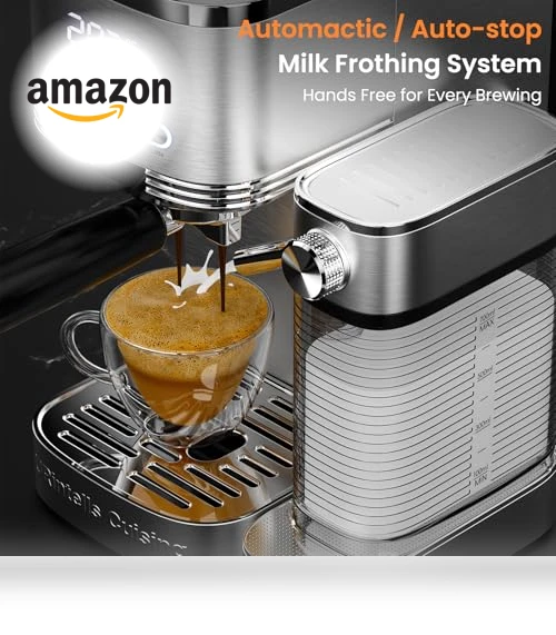 Espresso Machine with Automatic Milk Frother — Espresso Machines, URintells Cuising