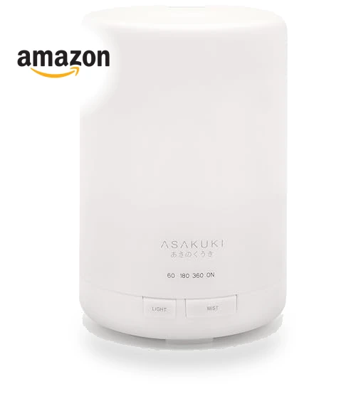 Essential Oil Diffuser with Humidifier and LED Light — Diffusers, ASAKUKI