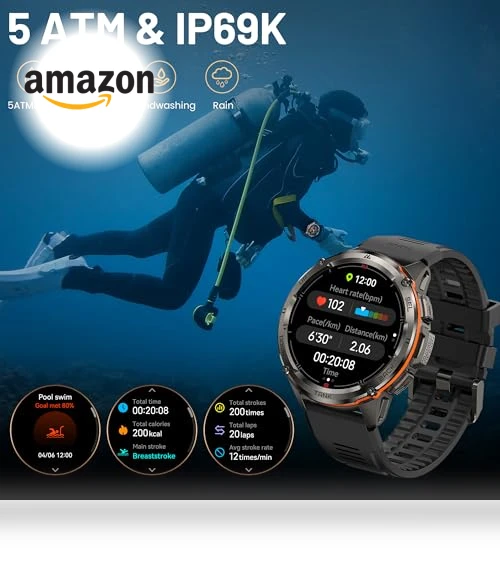 GPS Smart Watch — Smartwatches, AMAZTIM