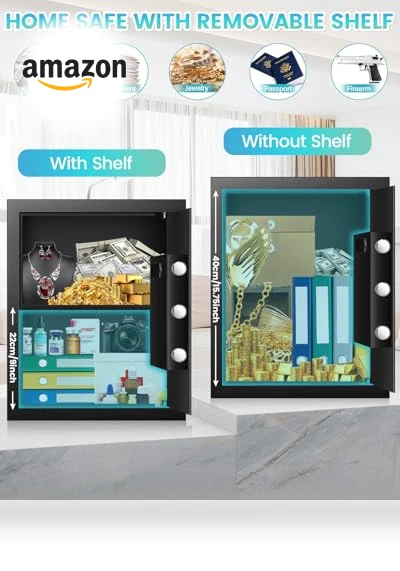 Home Safe with Fireproof Waterproof Bag — Cabinet Safes, FOWORE