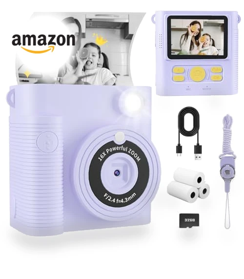 Instant Print Digital Camera for Kids — Instant, FKATEEN