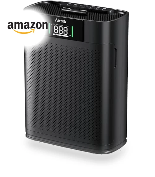 Large Room Air Purifier with Air Quality Monitor — HEPA Air Purifiers, AIRTOK