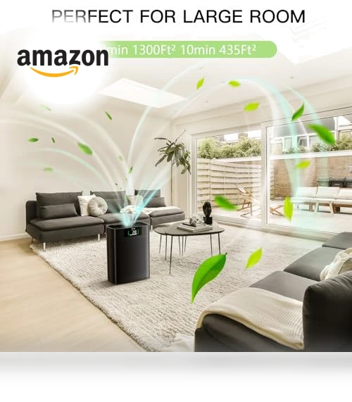 Large Room Air Purifier with Air Quality Monitor — HEPA Air Purifiers, AIRTOK