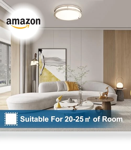 LED Flush Mount Ceiling Light Fixture — Overhead Lighting, OOWOLF