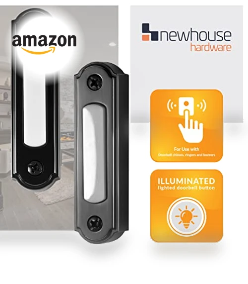 LED Lighted Metal Door Chime Push Button — Push Buttons, Newhouse Hardware