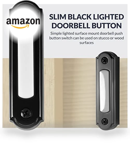 LED Lighted Metal Door Chime Push Button — Push Buttons, Newhouse Hardware