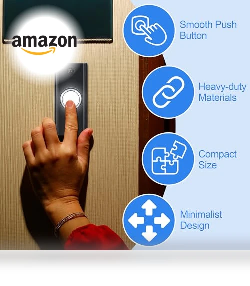 Lighted Metal Doorbell Push Button — Push Buttons, Dreyoo