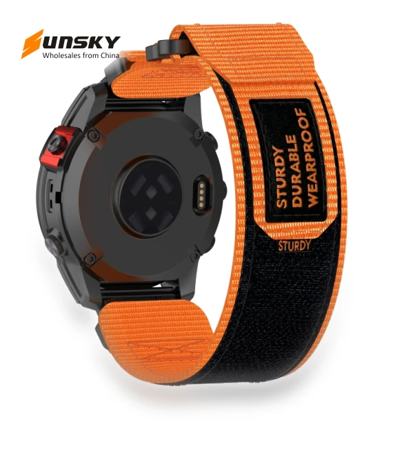 Nylon Hook and Loop Fastener Quick Release Watch Band — Smartwatch Straps, Garmin