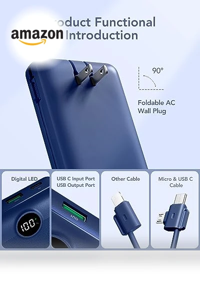 Portable Charger 20000mAh with Fast Charging — Mobile Power Solutions, VRURC