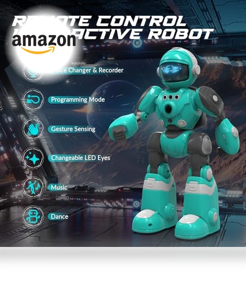 Programmable Remote Control Robot with Magic Record Voice Function — Interactive Figures & Robots, STEMTRON