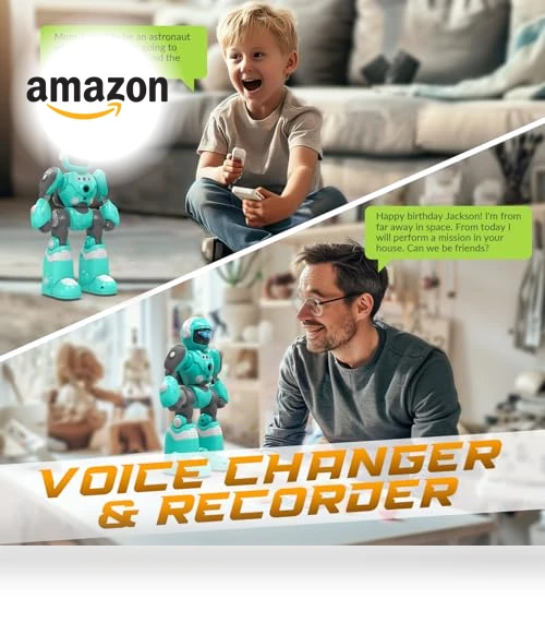 Programmable Remote Control Robot with Magic Record Voice Function — Interactive Figures & Robots, STEMTRON