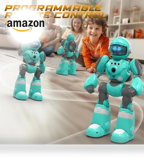 Programmable Remote Control Robot with Magic Record Voice Function — Interactive Figures & Robots, STEMTRON