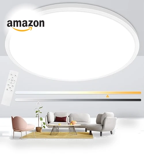 Round LED Ceiling Light Fixture — Overhead Lighting, Glowall