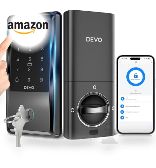 Smart Lock with Fingerprint Keyless Entry — Keyless Entry, Devo
