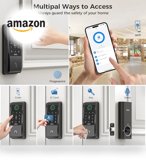 Smart Lock with Fingerprint Keyless Entry — Keyless Entry, Devo