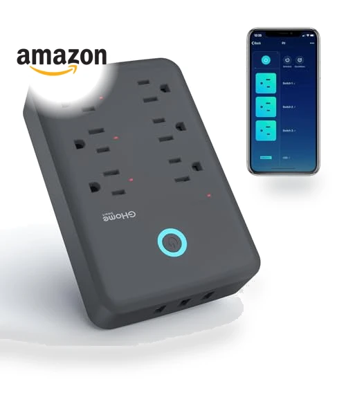 Smart Plug Outlet Extender with Surge Protector — Power Guardians, GHome Smart