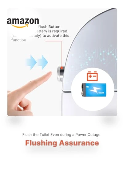 Smart Toilet with Heated Seat and Air Drying — Bathroom Essentials, VEVOR