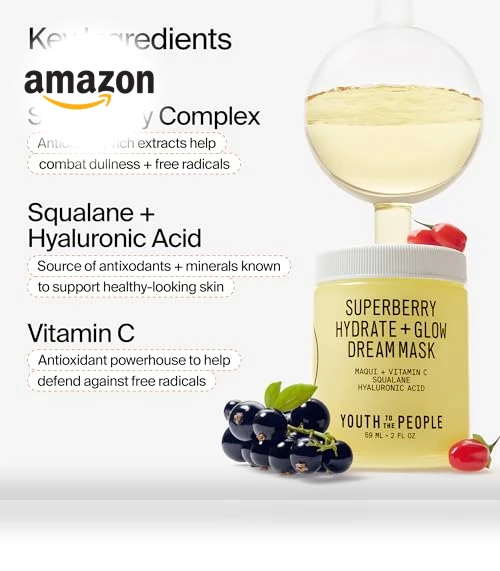 Superberry Hydrate + Glow Dream Mask — Nighttime Moisturizers, Youth To The People
