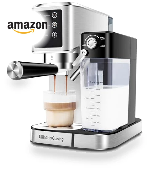 Touchscreen Espresso Maker with Automatic Milk Frother — Espresso Machines, URintells Cuising