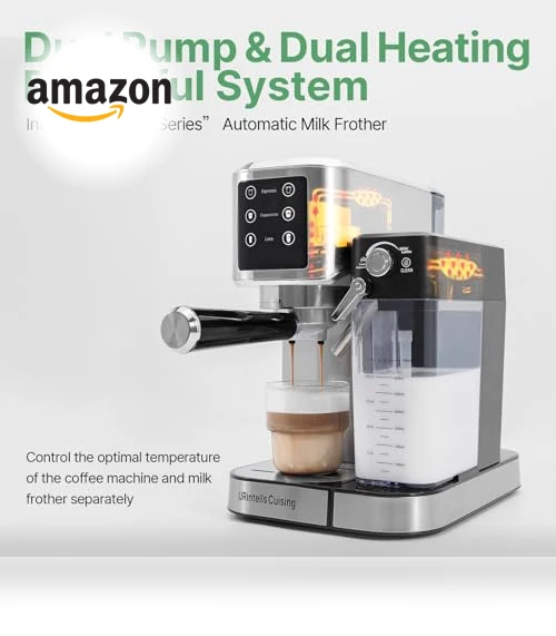 Touchscreen Espresso Maker with Automatic Milk Frother — Espresso Machines, URintells Cuising