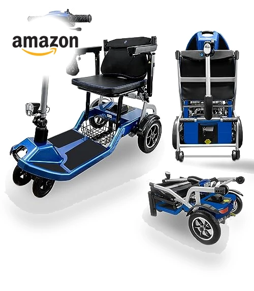 Ultra Lightweight Electric Powered Folding 4 Wheel Mobility Scooter — Mobility Scooters, ZiiROBOT