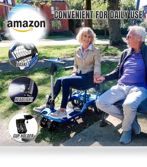 Ultra Lightweight Electric Powered Folding 4 Wheel Mobility Scooter — Mobility Scooters, ZiiROBOT