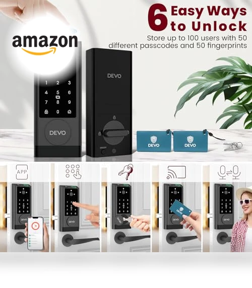 Video Smart Lock with Camera & Doorbell — Smart Home Security, Devo