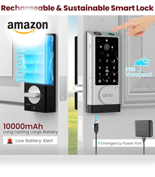 Video Smart Lock with Camera & Doorbell — Smart Home Security, Devo