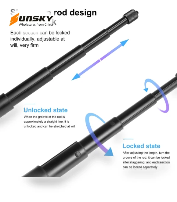 Waist Belt Mount Strap with Selfie Stick Monopod — Selfie Sticks, PULUZ
